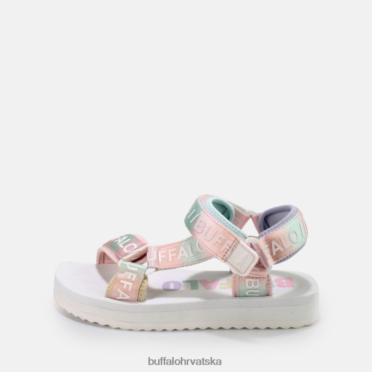 bijelo/multi Buffalo veganske sandale s platformom sage track |sandale TDD6T852